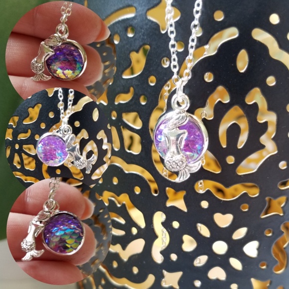 Iridescent Mermaid Necklace - Picture 3 of 5